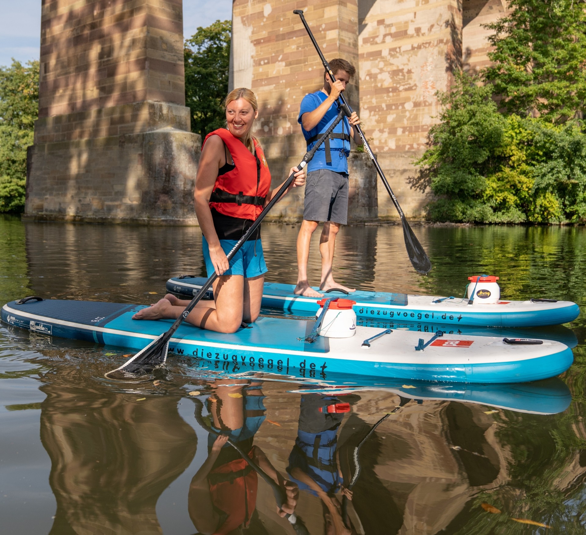 Stand Up Paddling Kurs Bietigheim SUP auf der Enz Die Zugvögel