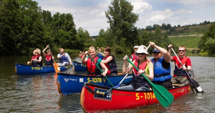 Kanutour zum Neckarbiotop