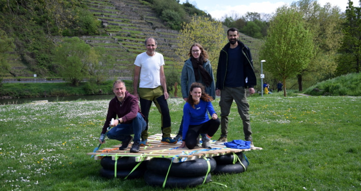 Floßbau Walheim Neckar Teamevent (15)